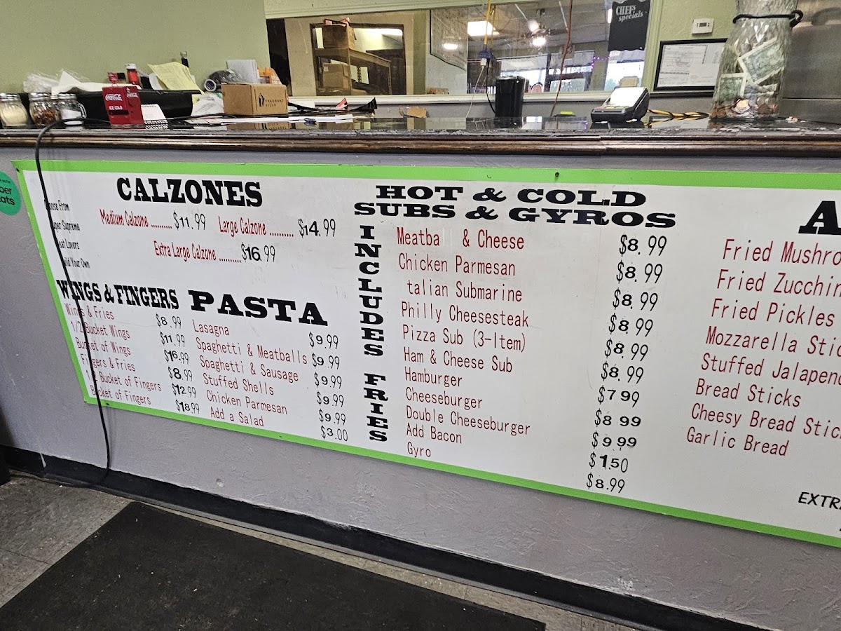 Menu Pizzini's Pizza-4