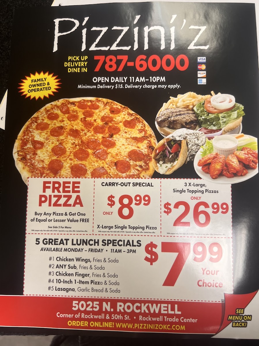 Menu Pizzini's Pizza-6